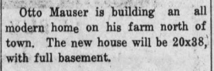 Otto Mauser Building New Home From The Chappell Register Thu, Oct 02, 1930 ·Page 5